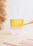 Hermia Taza de Vidrio Amarillo 320 ml